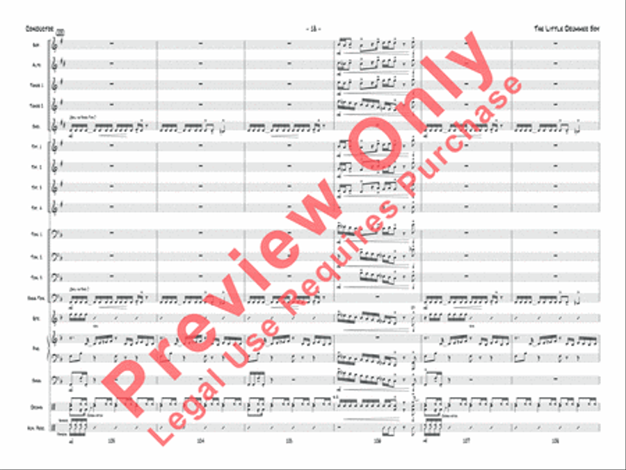 The Little Drummer Boy Jazz Ensemble scores gallery preview page 19