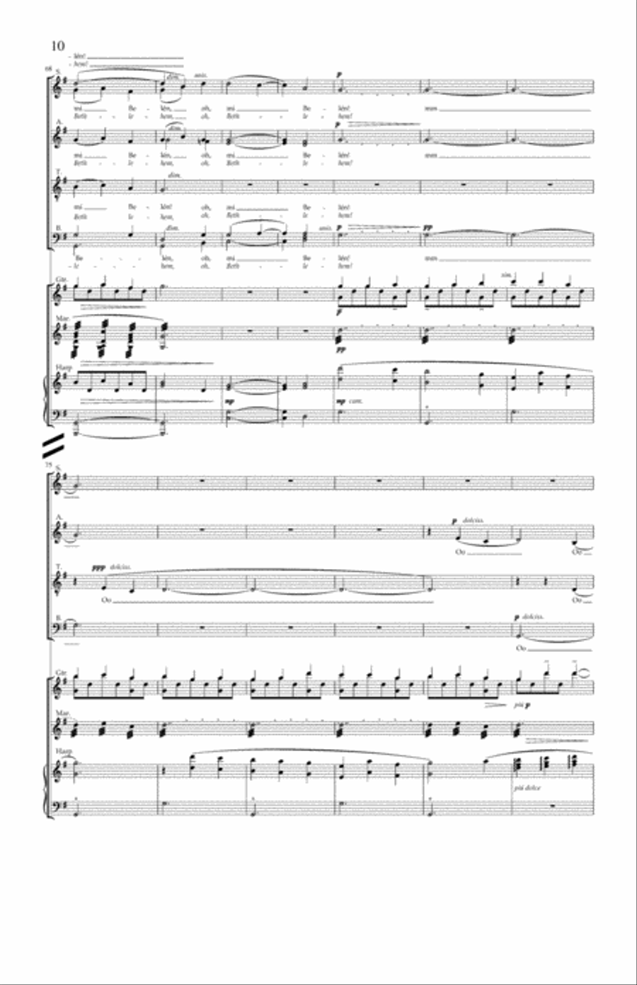 Carols and Lullabies (Full Score) Choir scores gallery preview page 18
