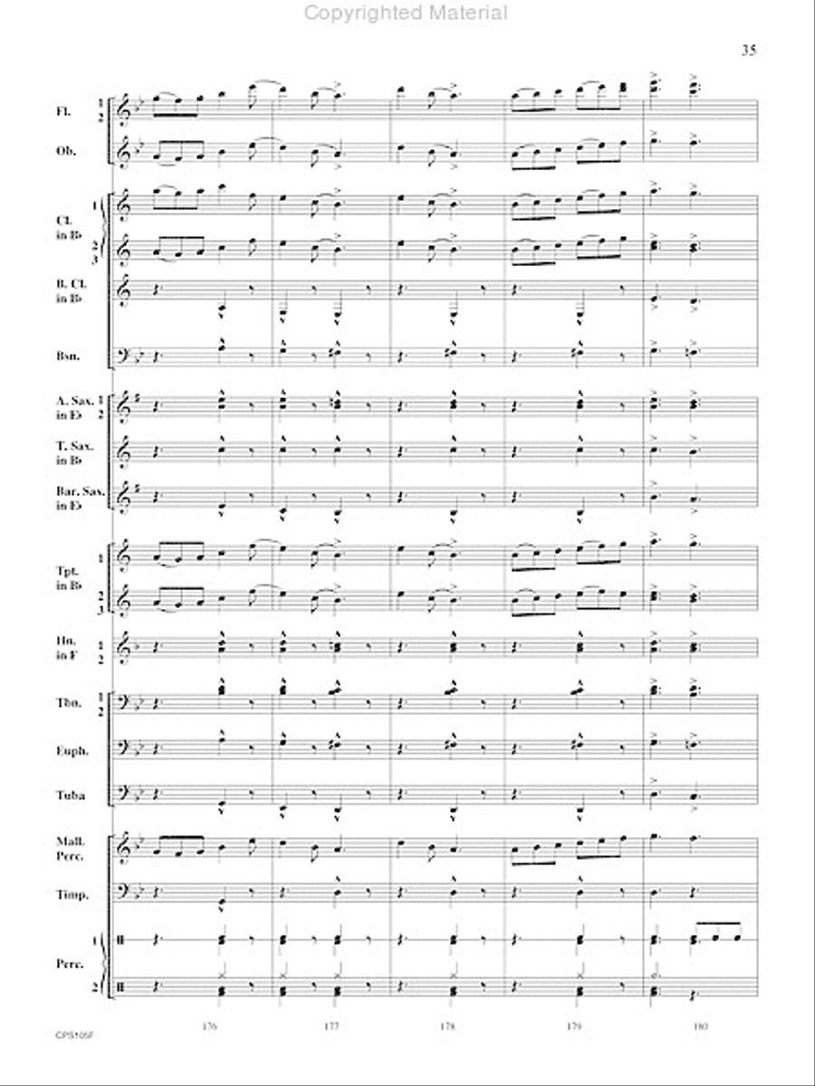A Land Remembered A Land Remembered Concert Band scores gallery preview page 36
