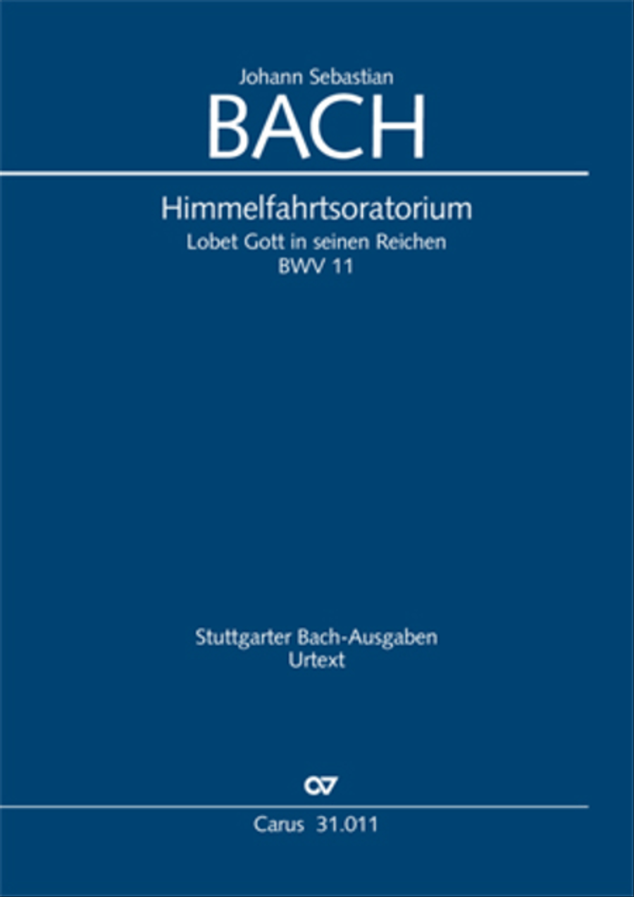 Lobet Gott in seinen Reichen (Himmelfahrtsoratorium) 4-Part scores gallery preview page 1