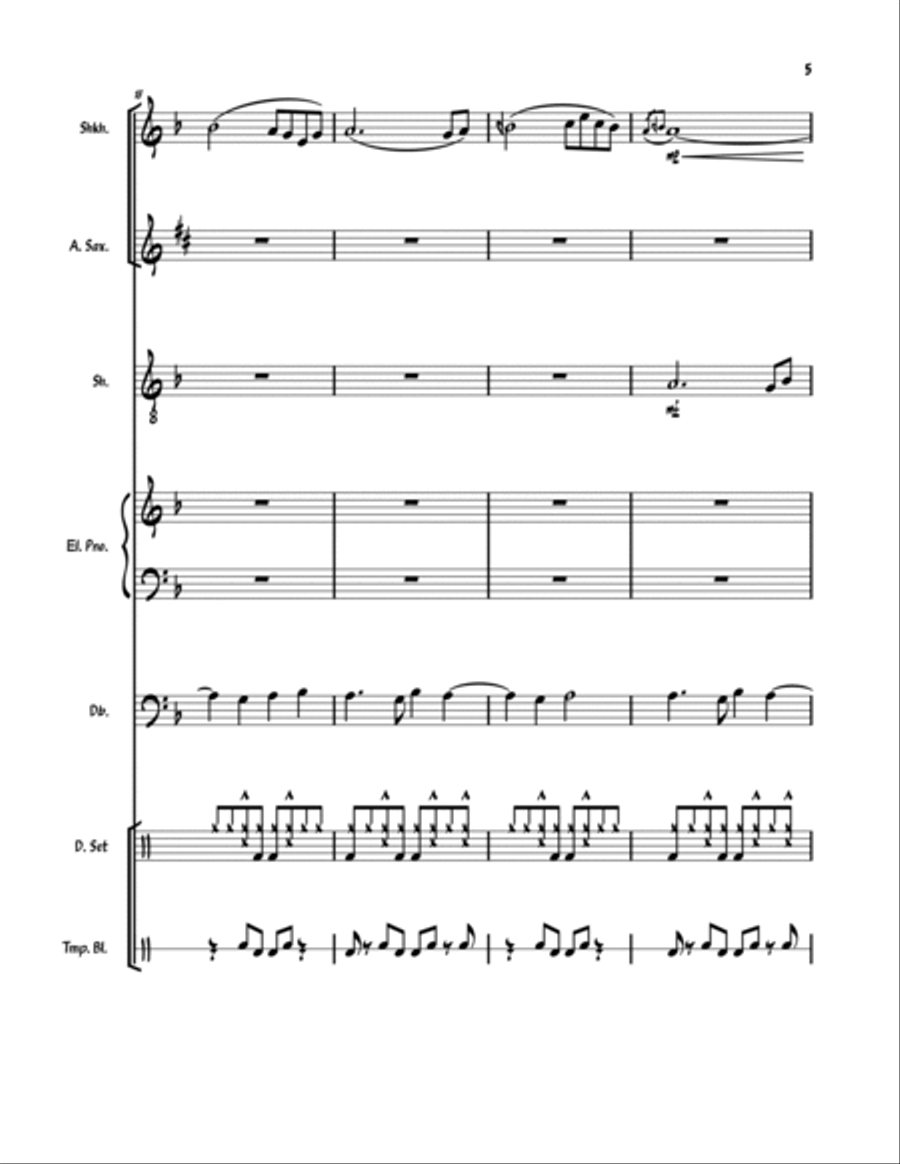 Japanzz Jazz Ensemble scores gallery preview page 5