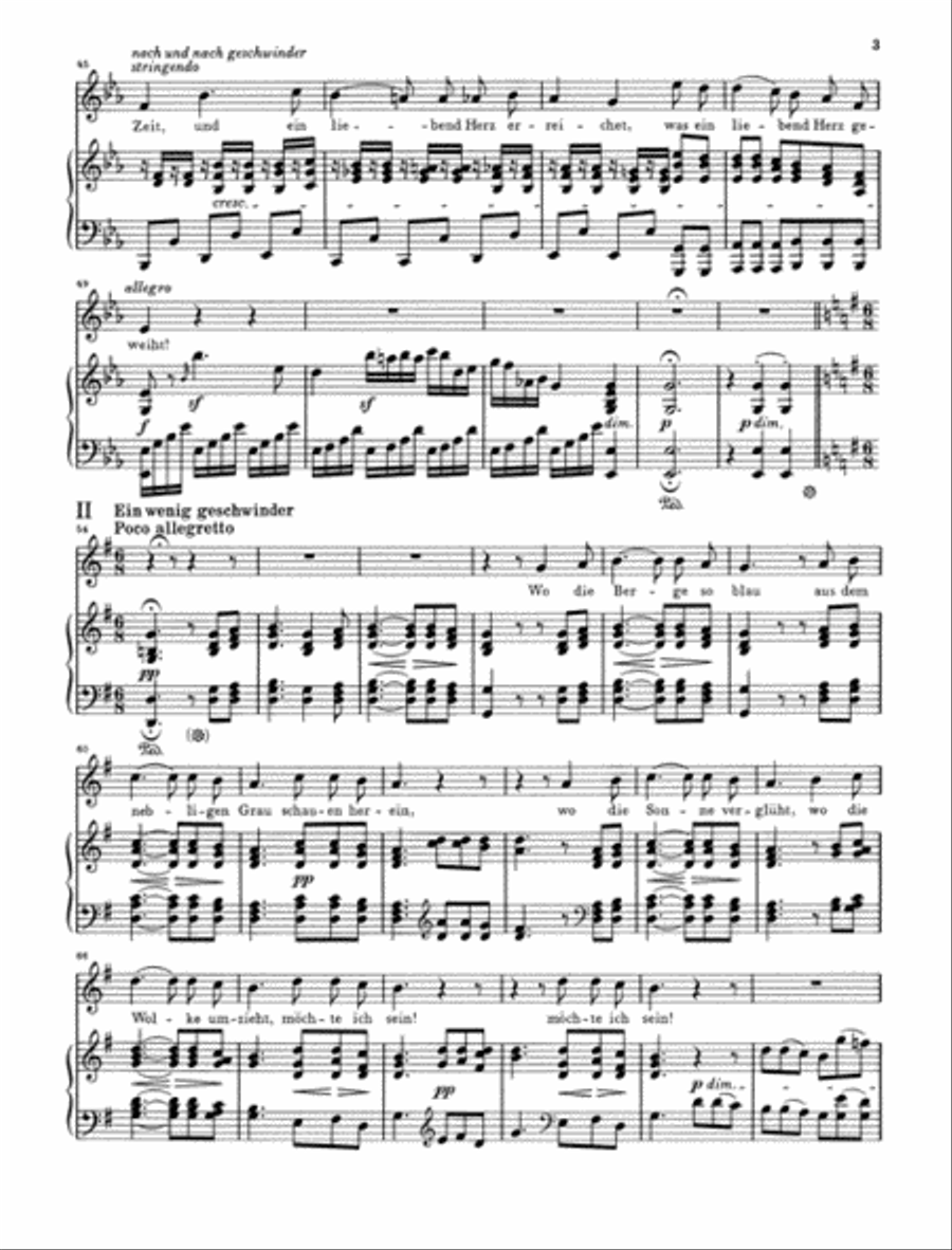 To the Distant Beloved, Op. 98 High Voice scores gallery preview page 4