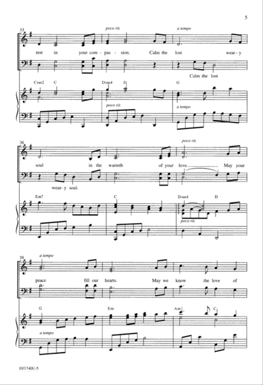 Make Us Holy, Make Us Whole 4-Part scores gallery preview page 5