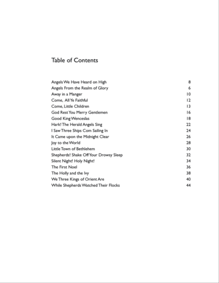 Children's Book of Christmas Carols Piano, Vocal, Guitar scores gallery preview page 5