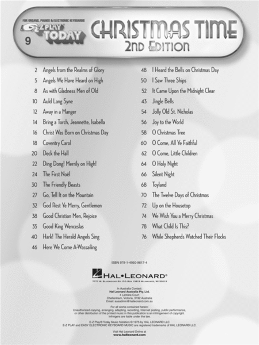 Christmas Time Electronic Keyboard scores gallery preview page 2