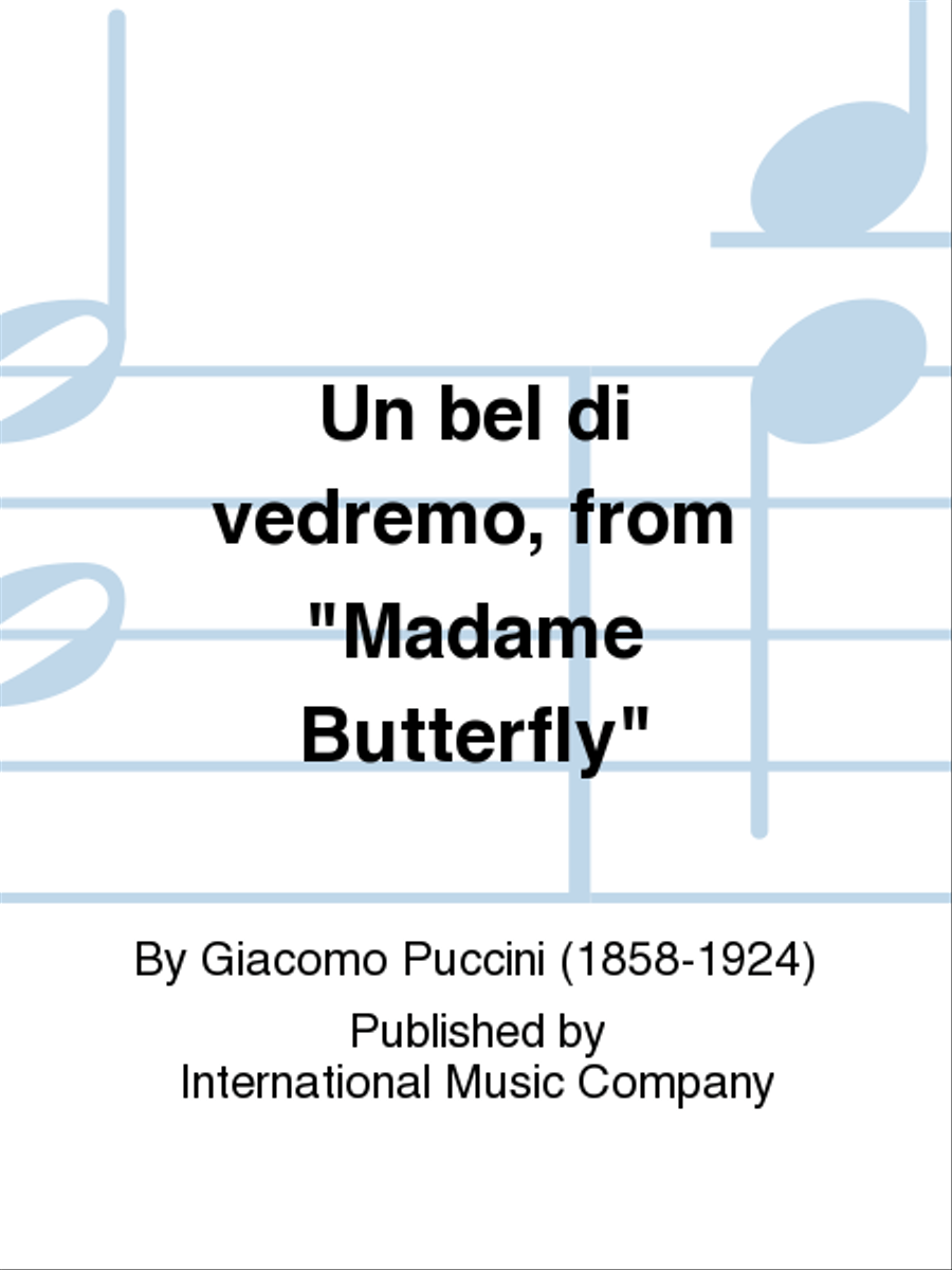 Un Bel Di Vedremo, From Madame Butterfly (I. & E.) (S.) Soprano Voice scores gallery preview page 1