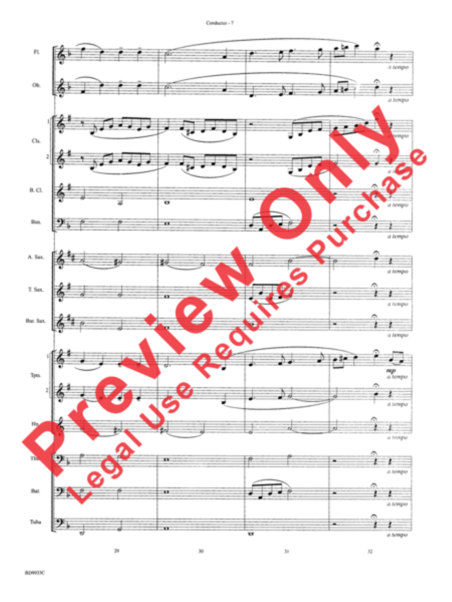 Song Without Words Song Without Words Concert Band scores gallery preview page 9