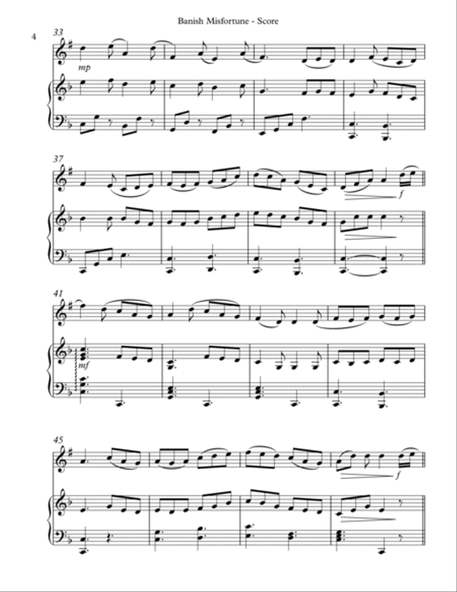 Banish Misfortune for Bb Trumpet & Harp image number null