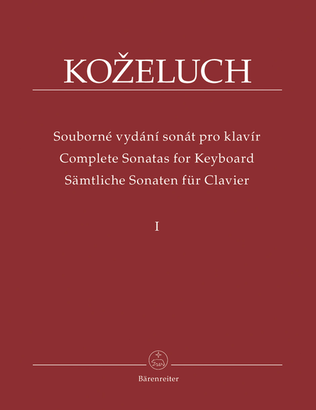 Book cover for Samtliche Sonaten fur Clavier I / Complete Sonatas for Keyboard