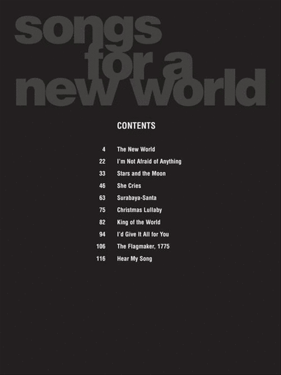 Songs for a New World Piano, Vocal, Guitar scores gallery preview page 5