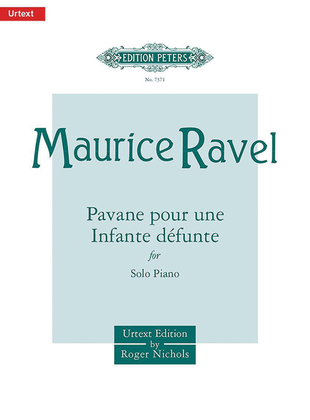 Book cover for Pavane pour une Infante defunte (Pavane for a Dead Princess) - Solo Piano