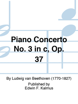 Book cover for Piano Concerto No. 3 in c, Op. 37