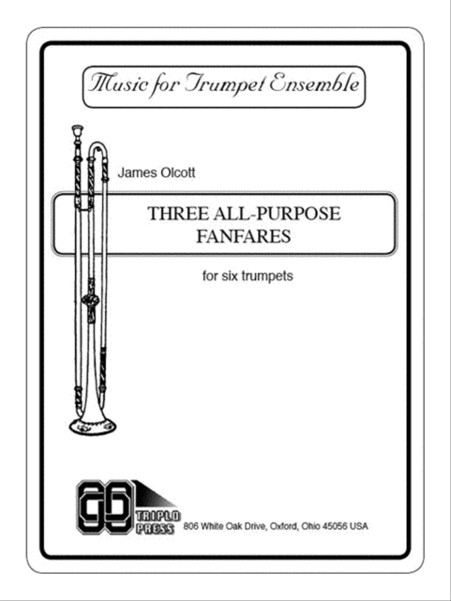 Three All-Purpose Fanfares Small Ensemble scores gallery preview page 1