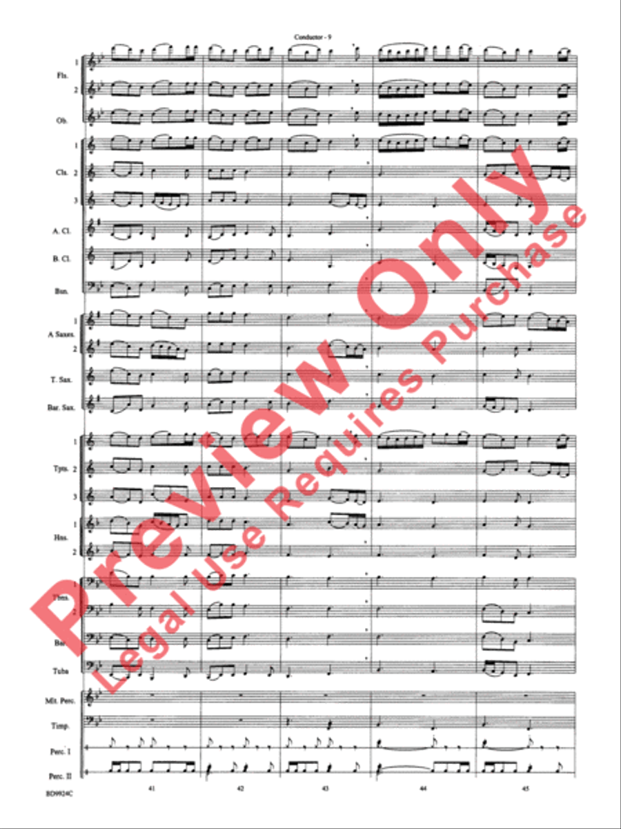 A Vaughan Williams Christmas Concert Band scores gallery preview page 11