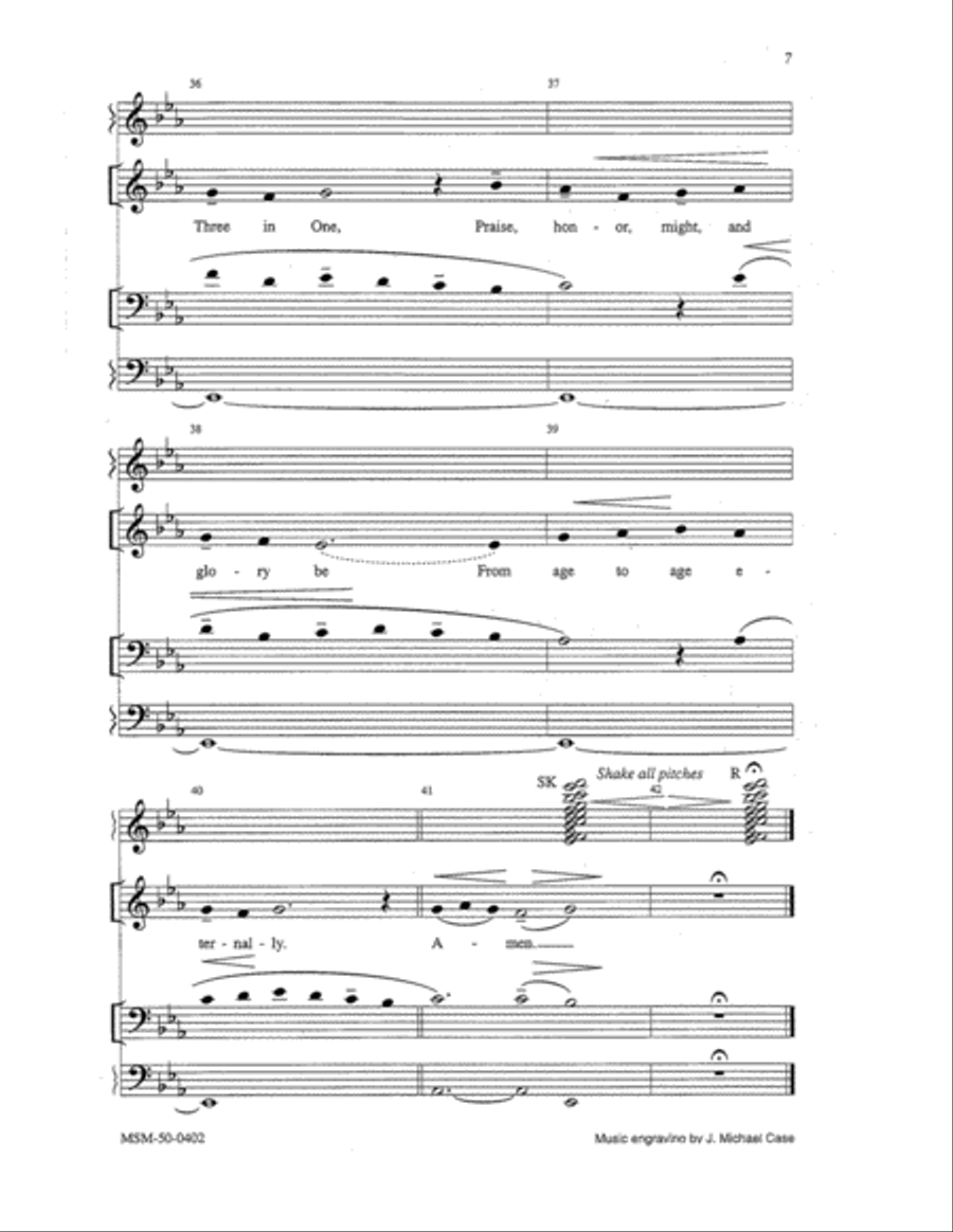 Creator of the Stars of Night Unison Choir scores gallery preview page 5
