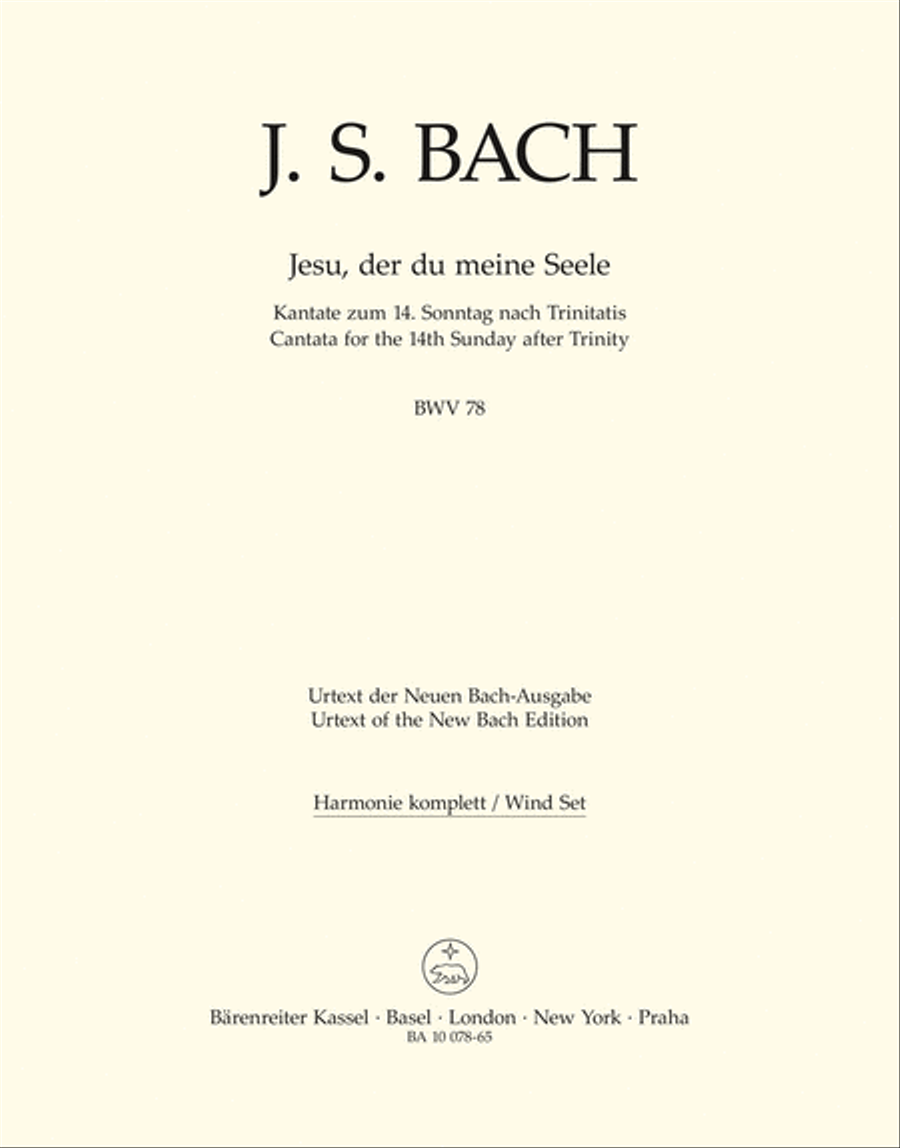 Jesu, by Thy Cross and Passion, BWV 78 Flute scores gallery preview page 1