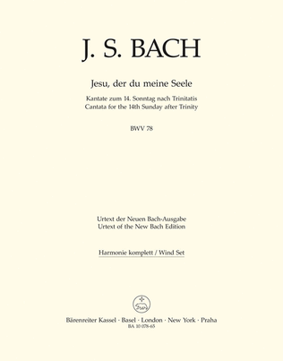 Book cover for Jesu, by Thy Cross and Passion, BWV 78