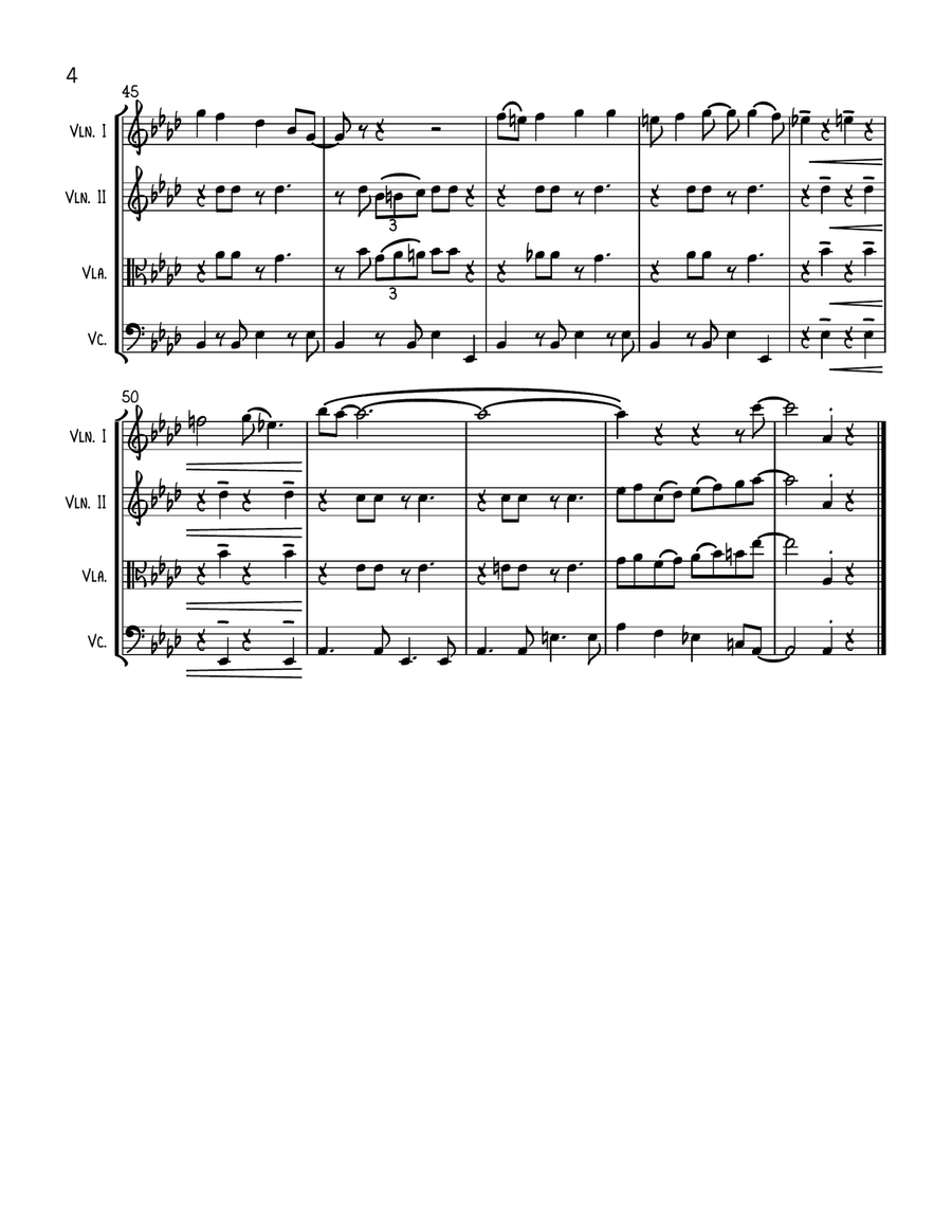 Rockin' Around The Christmas Tree String Quartet scores gallery preview page 4