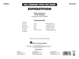 Superstition (arr. Paul Murtha) - Full Score