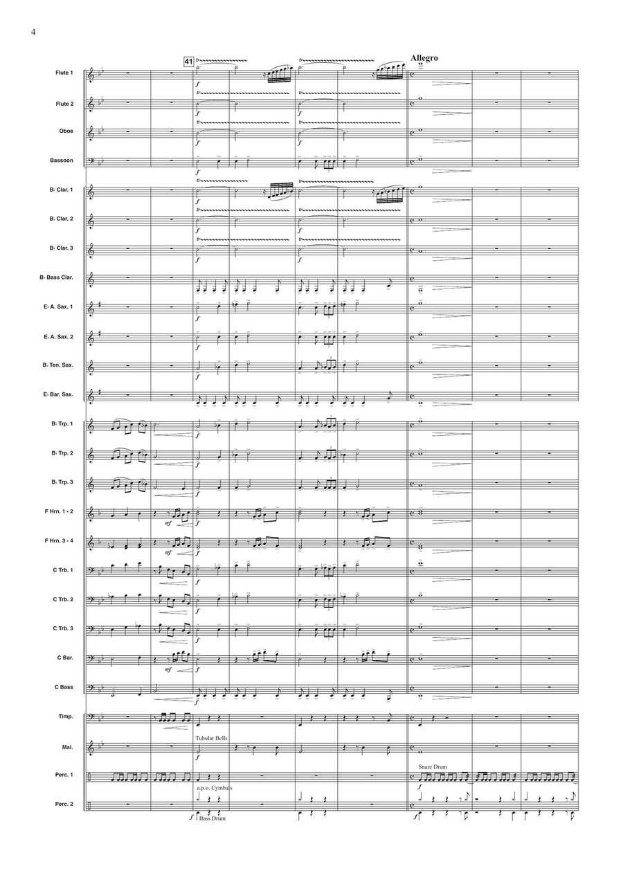 Hout, Koper, Brons en Staal Concert Band scores gallery preview page 4