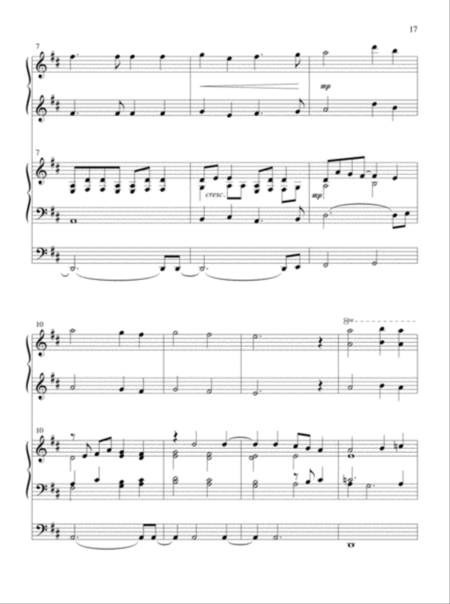 Glory and Honor, Praise and Adoration! Organ scores gallery preview page 9