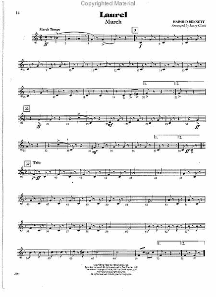 The New Bennett Band Book - Vol. 1 (Baritone Saxophone in Eb)