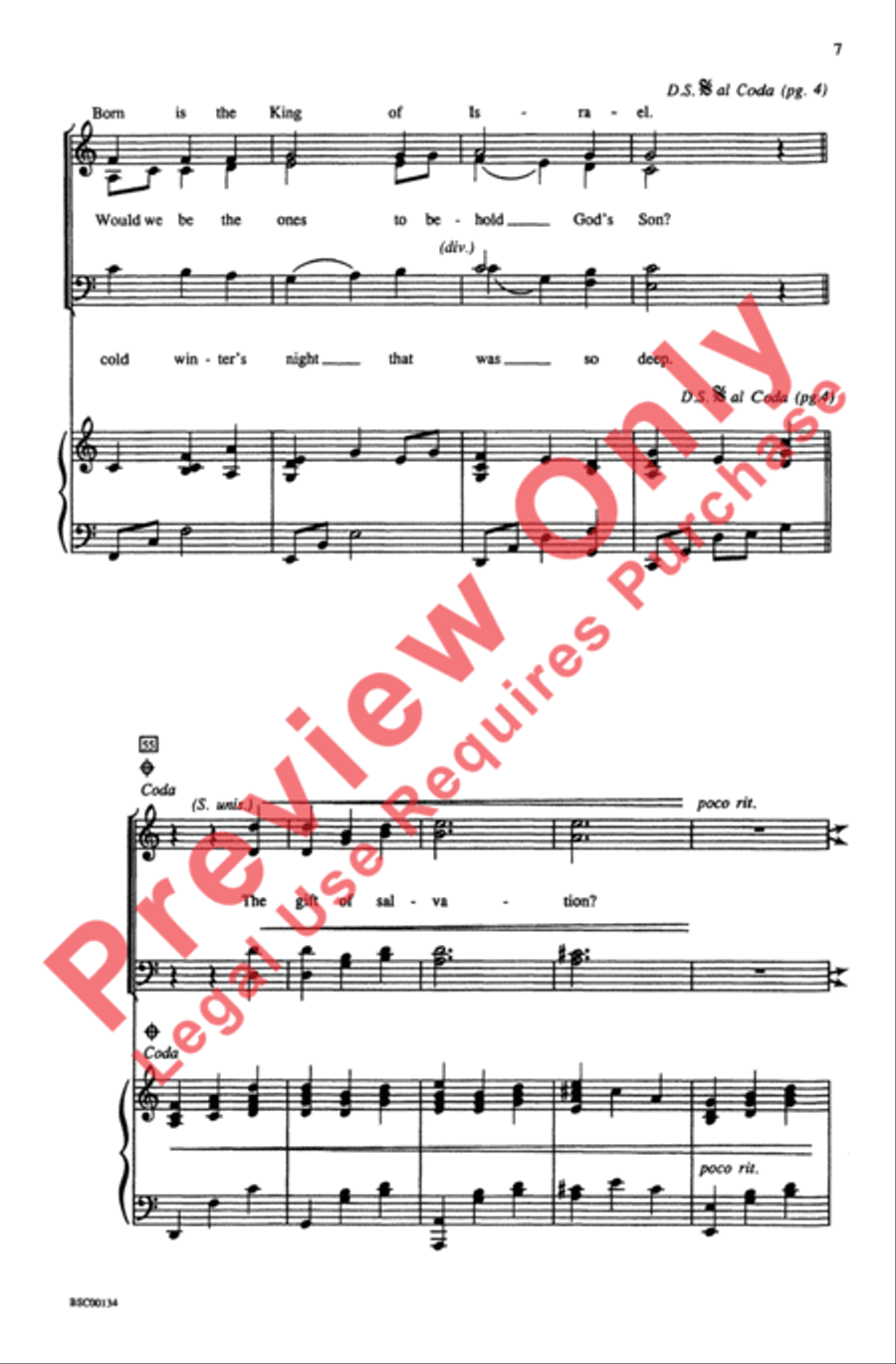 If This Child Were Born Today 4-Part scores gallery preview page 6