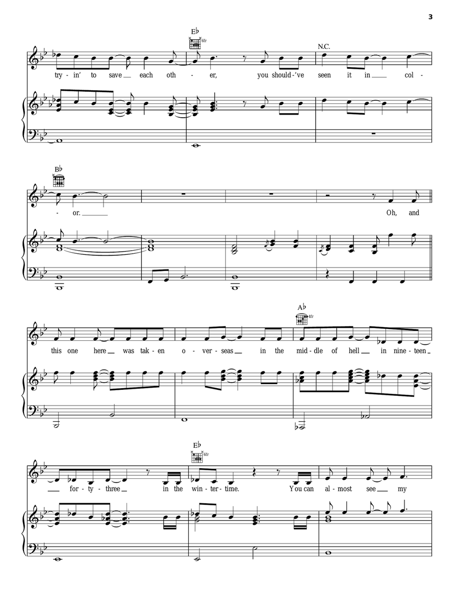 In Color Piano, Vocal, Guitar scores gallery preview page 3