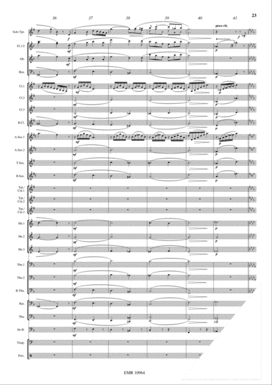 Japanese Folksongs Concert Band scores gallery preview page 15