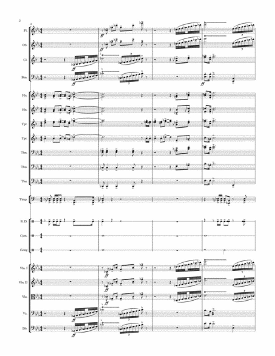Canadian Fanfare Full Orchestra scores gallery preview page 2