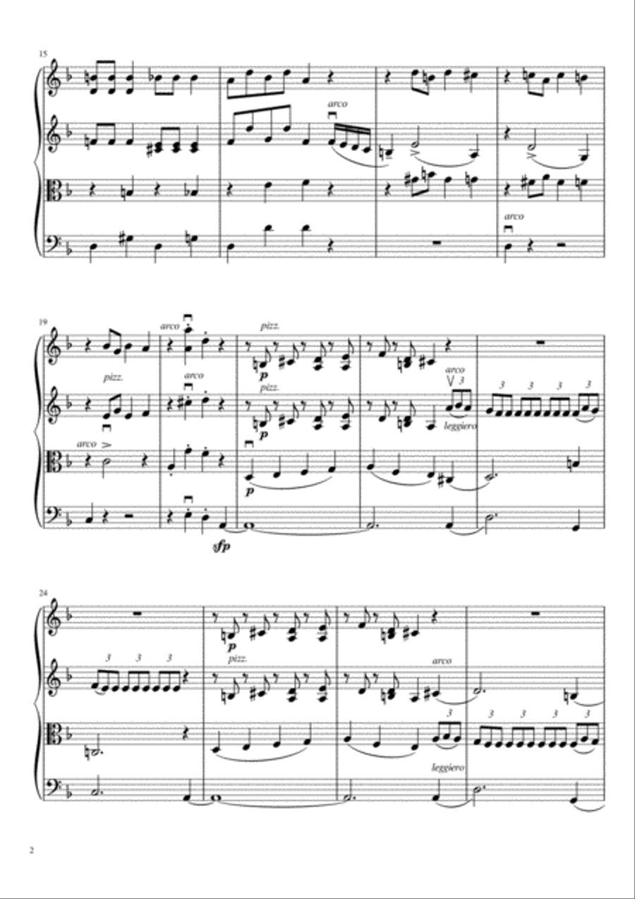 Dance of the Sugarplum Fairy String Quartet scores gallery preview page 3