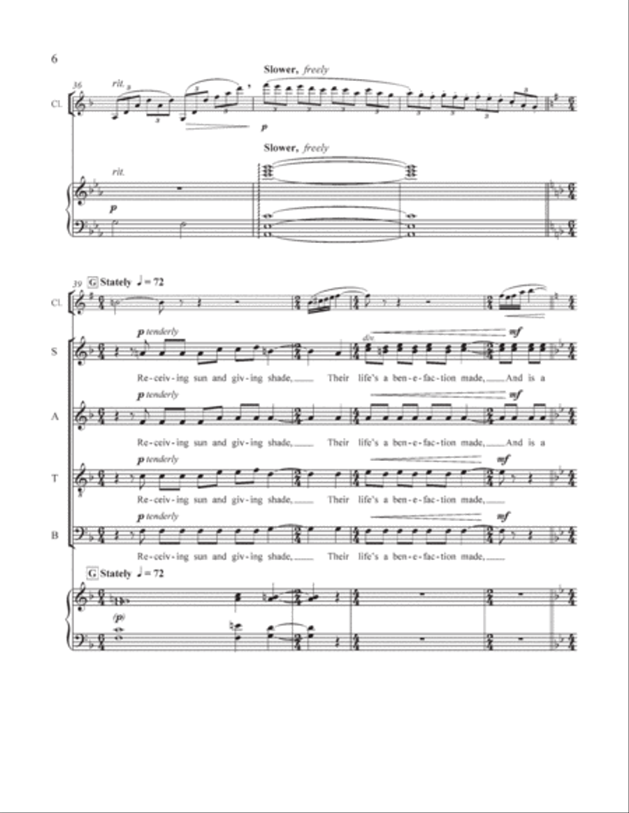 The Great Trees: 5. The Timbered Choir 4-Part scores gallery preview page 18