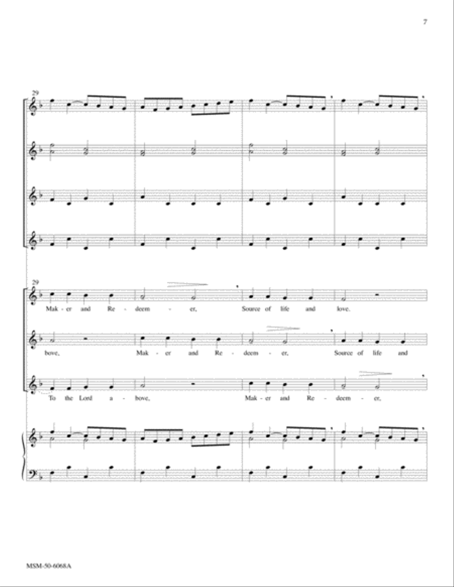 Glory Be to Jesus (Downloadable Full Score and Instrumental Parts) Choir scores gallery preview page 6