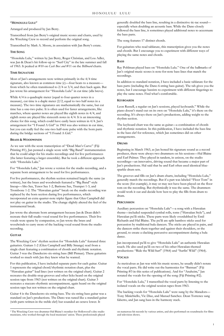 Honolulu Lulu Jazz Ensemble scores gallery preview page 3