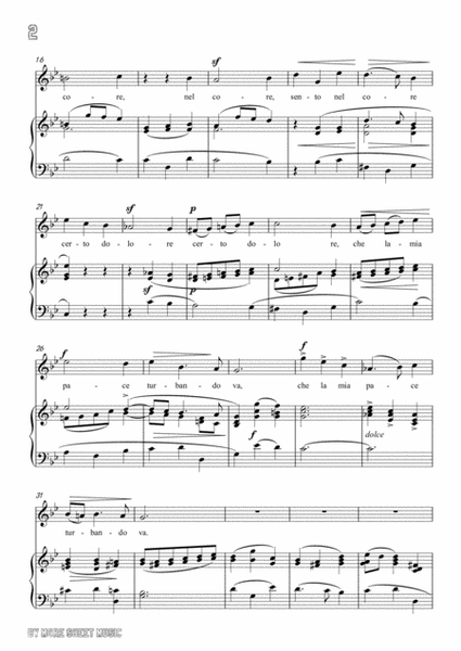 Scarlatti - Sento nel core in G minor for voice and piano image number null