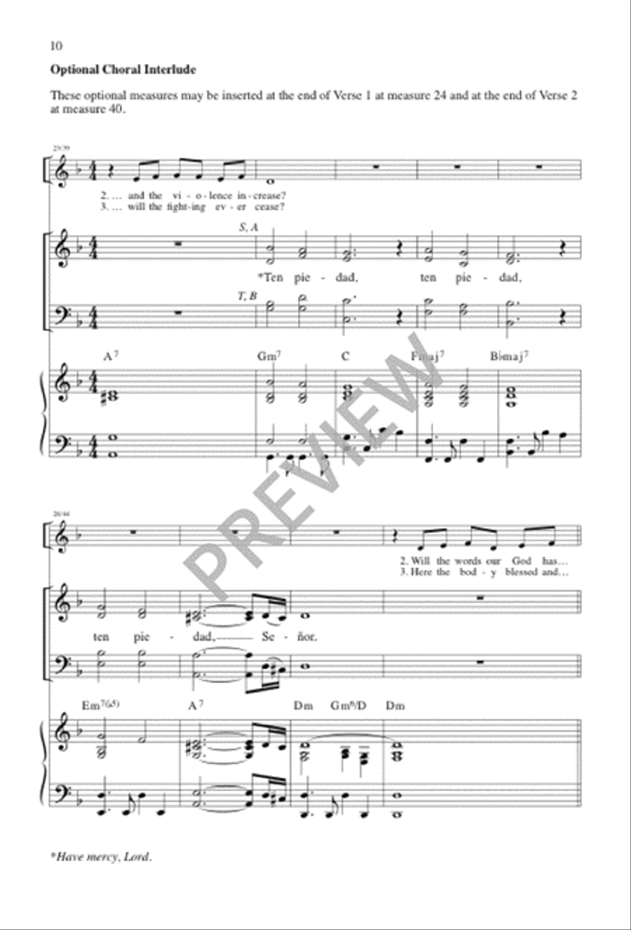 Will the Circle Be Unbroken? 2-Part scores gallery preview page 10