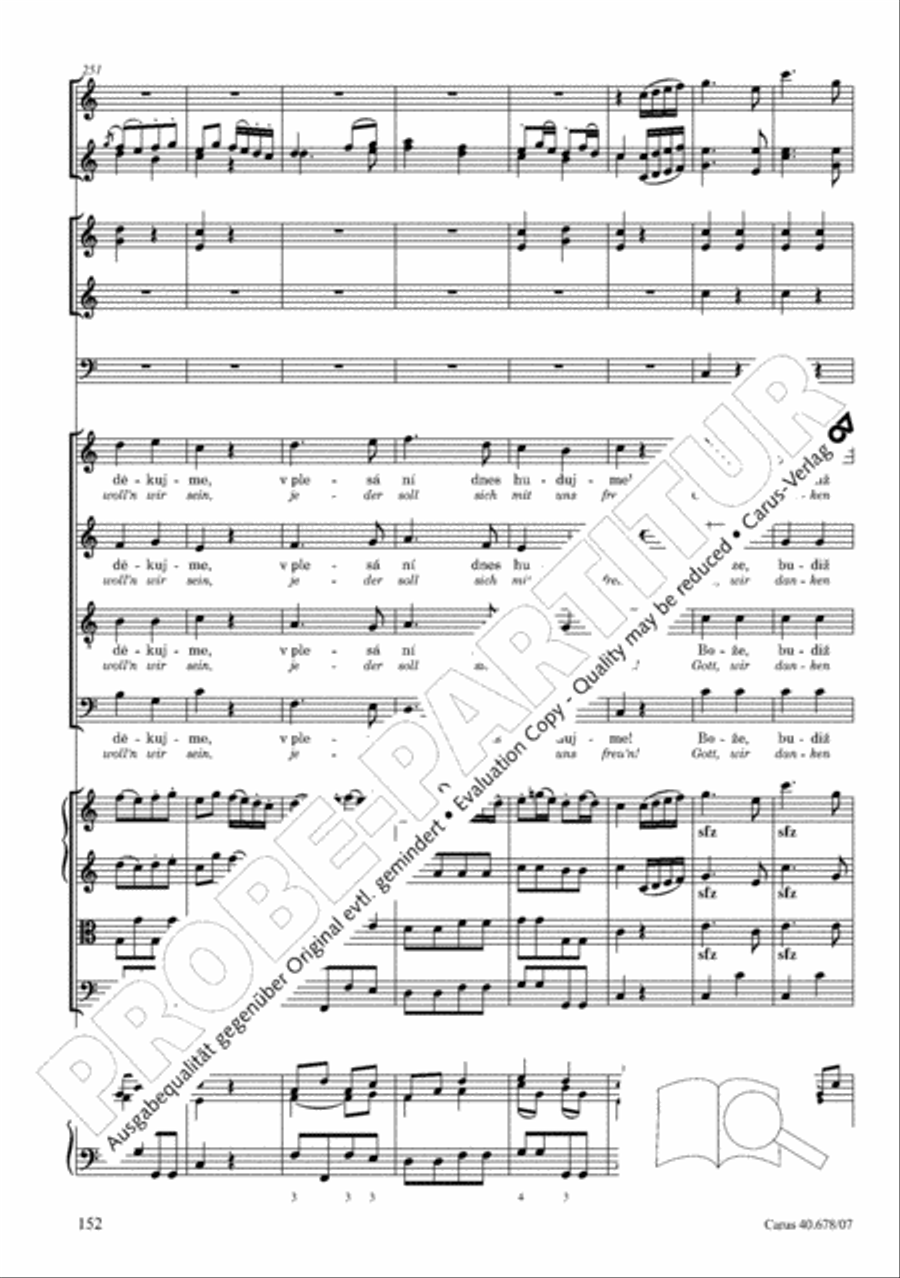 Missa pastoralis bohemica 4-Part scores gallery preview page 165