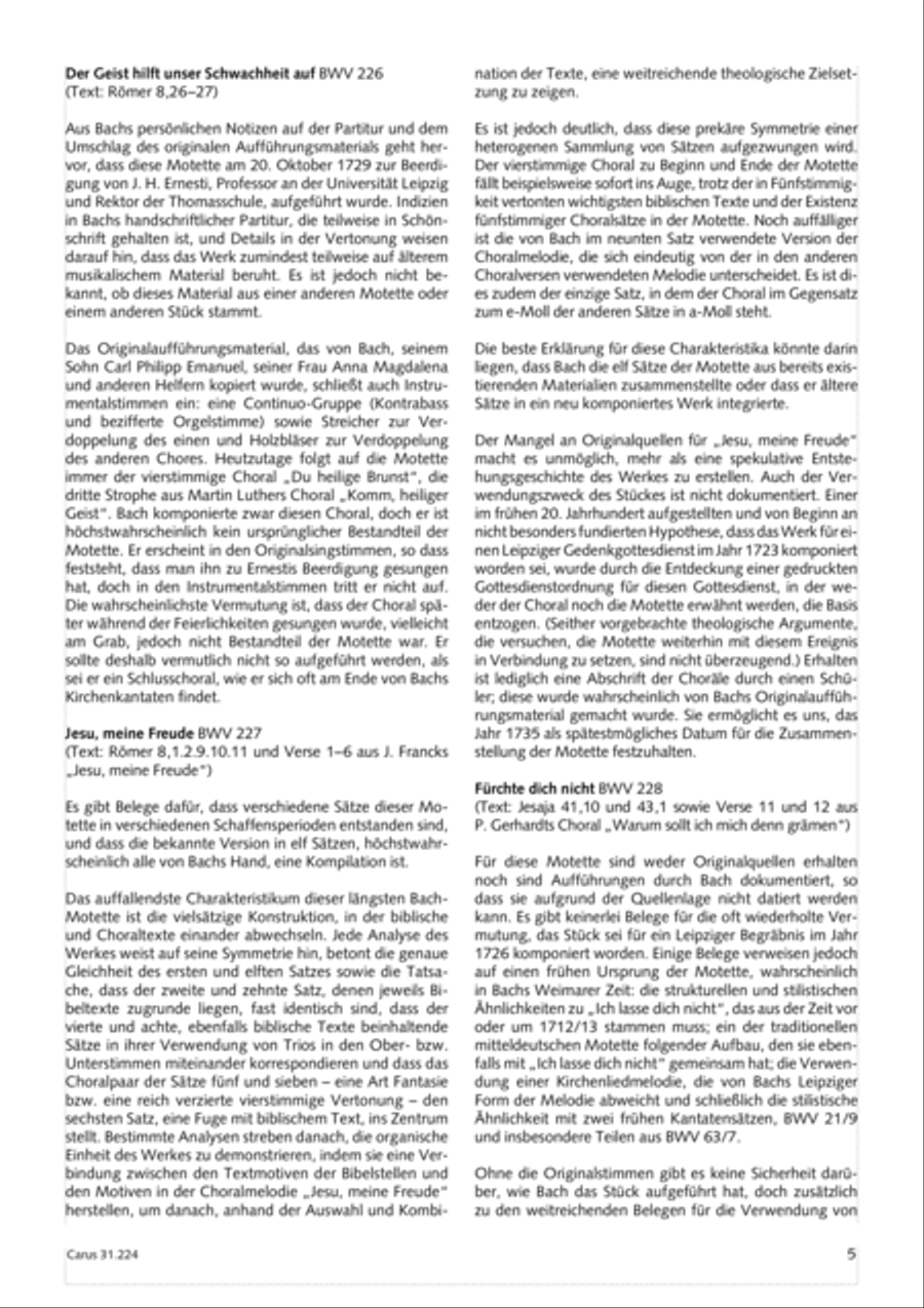 The Complete Motets (Samtliche Motetten) Choir scores gallery preview page 6