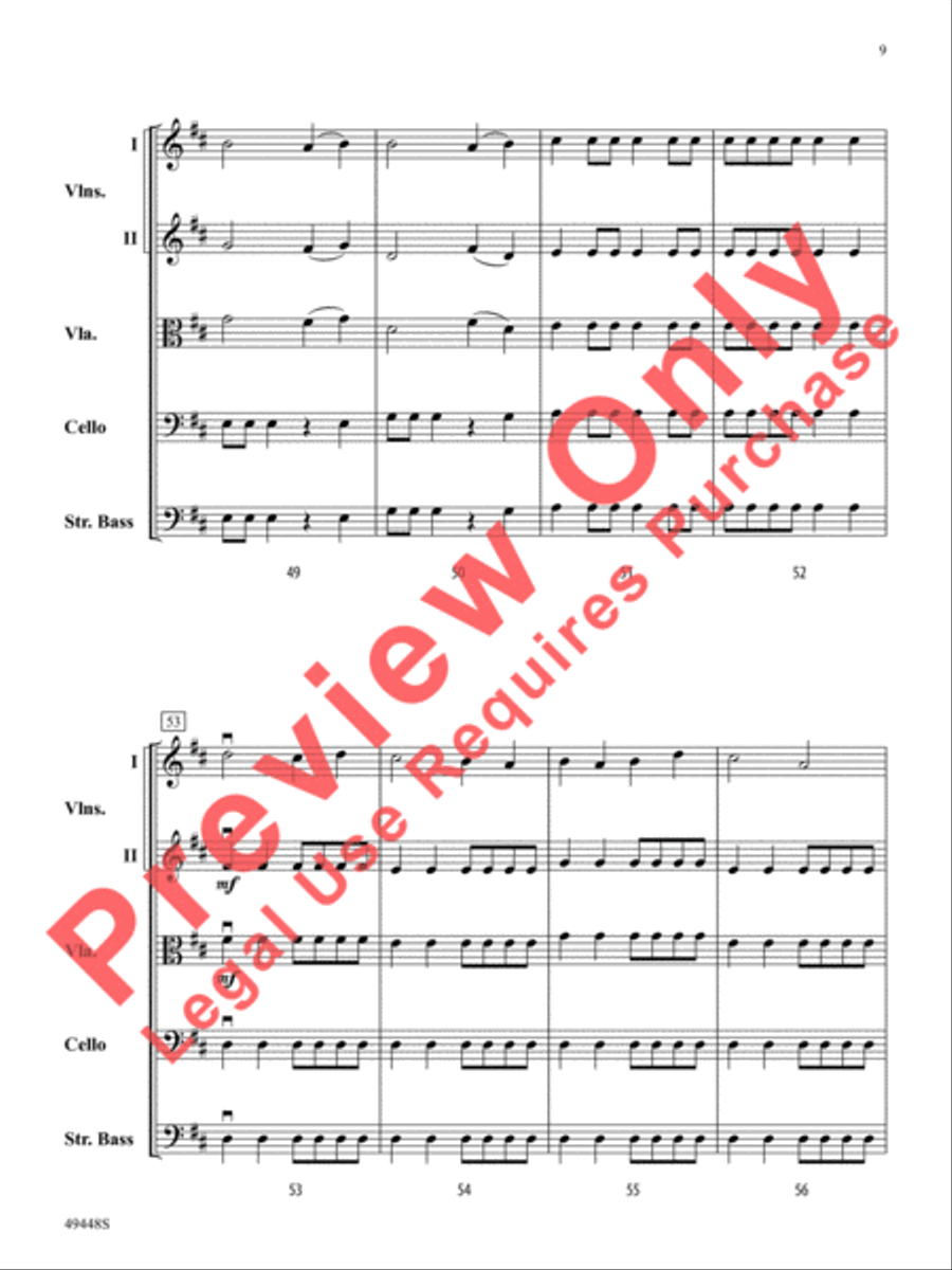 Exhilaration String Orchestra scores gallery preview page 10
