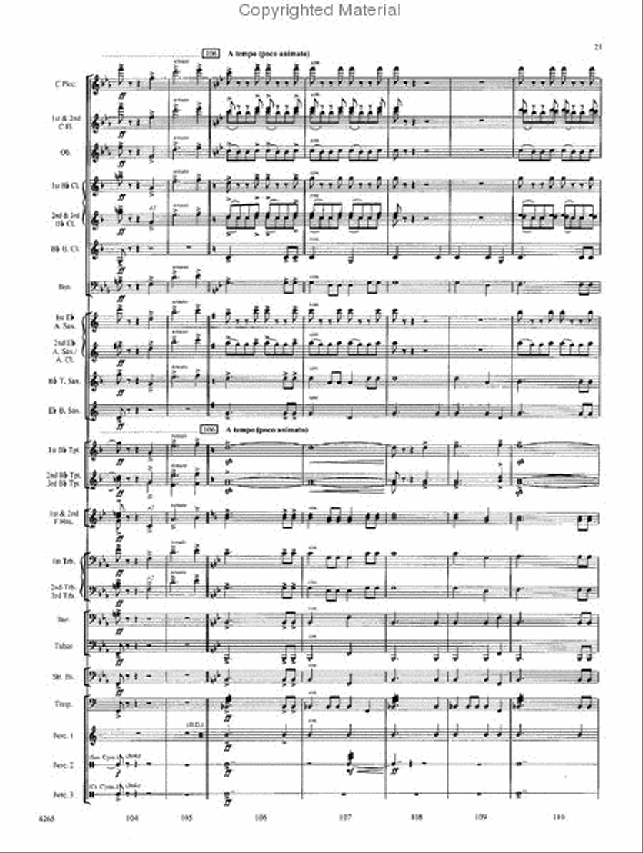 River of Life Concert Band scores gallery preview page 20