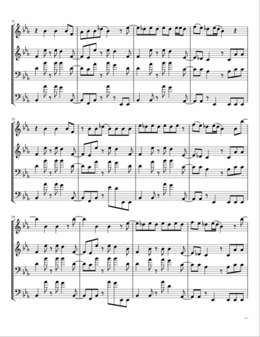 I Can't Dance Brass Ensemble scores gallery preview page 6