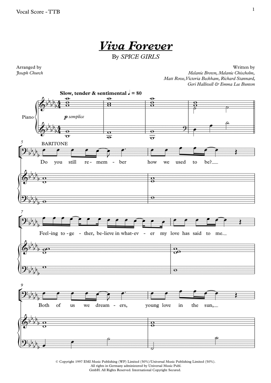 Viva Forever TB scores gallery preview page 1