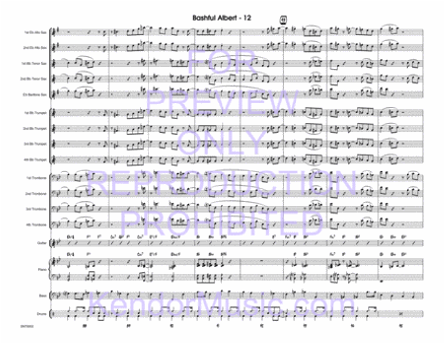 Bashful Albert Jazz Ensemble scores gallery preview page 13