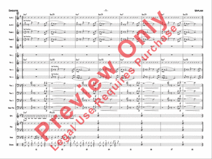 Whiplash (score only) Jazz Ensemble scores gallery preview page 12