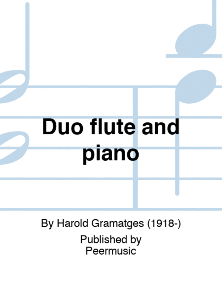 Duo flute and piano