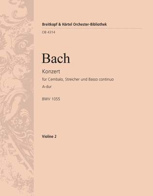 Harpsichord Concerto in A major BWV 1055