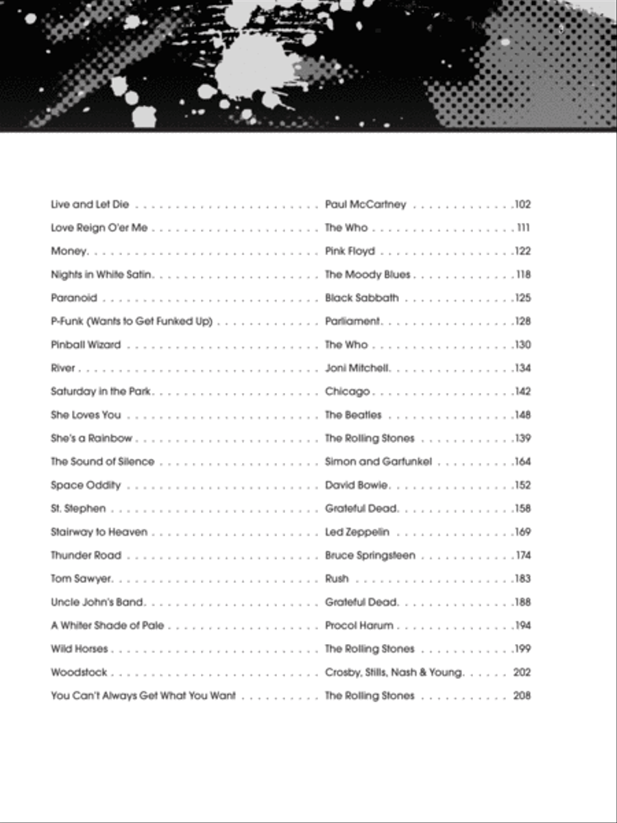 The Giant Book of Classic Rock Sheet Music Easy Piano scores gallery preview page 4