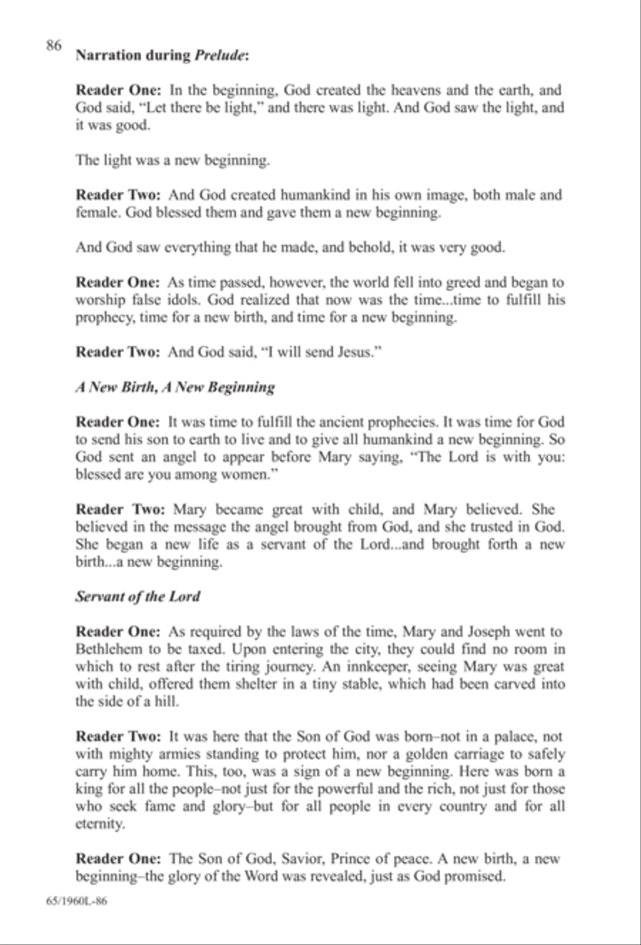 A New Birth...A New Beginning 4-Part scores gallery preview page 87