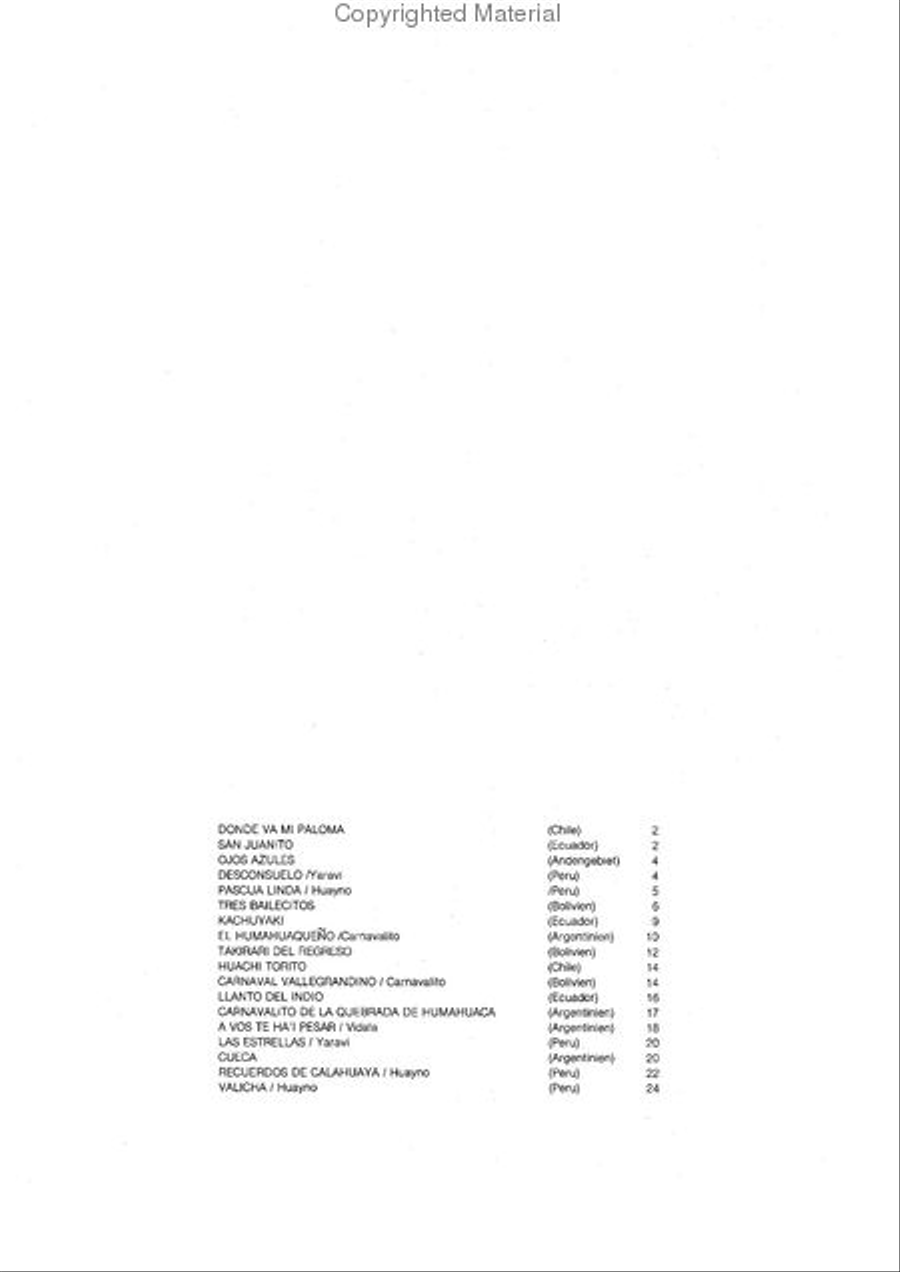 Flautas de los Andes School and Community scores gallery preview page 2