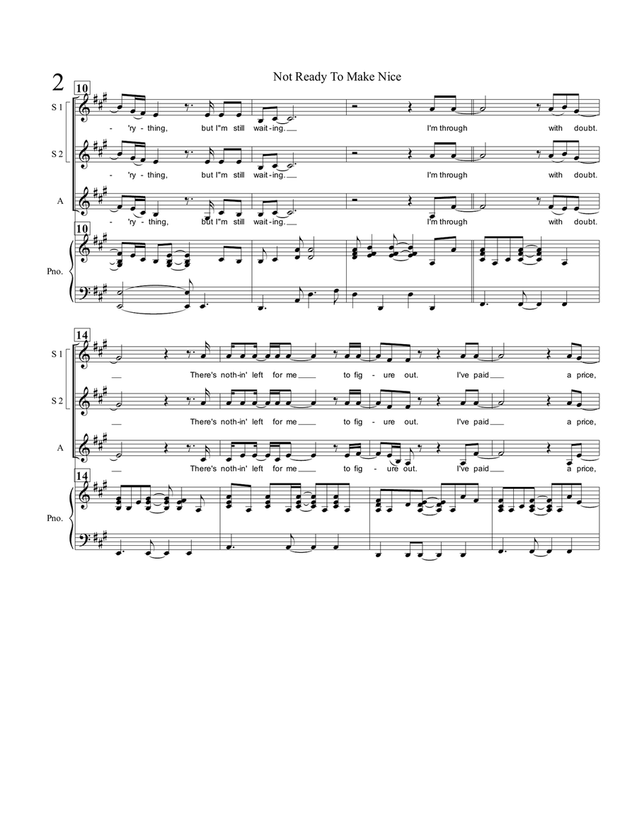 Not Ready To Make Nice SSA scores gallery preview page 2